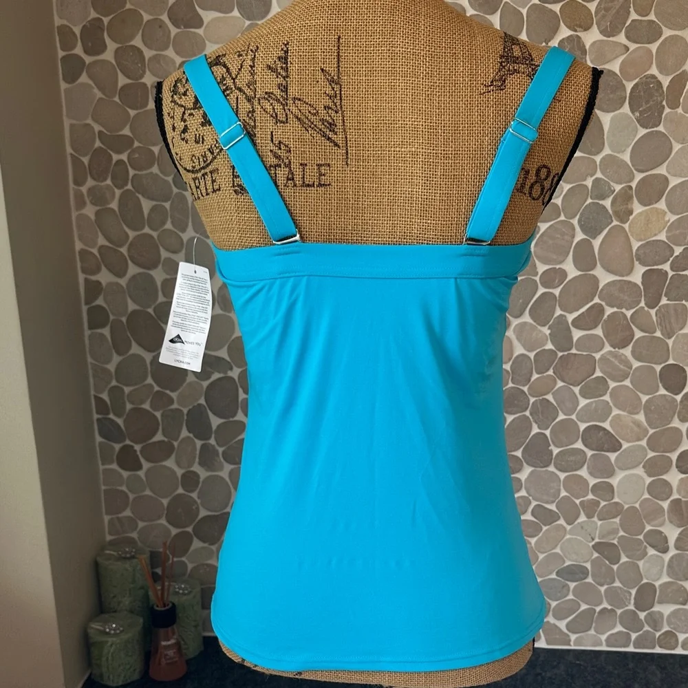 NWT Lands' End Women's Tankini in Aqua size 8 - Picture 6 of 10